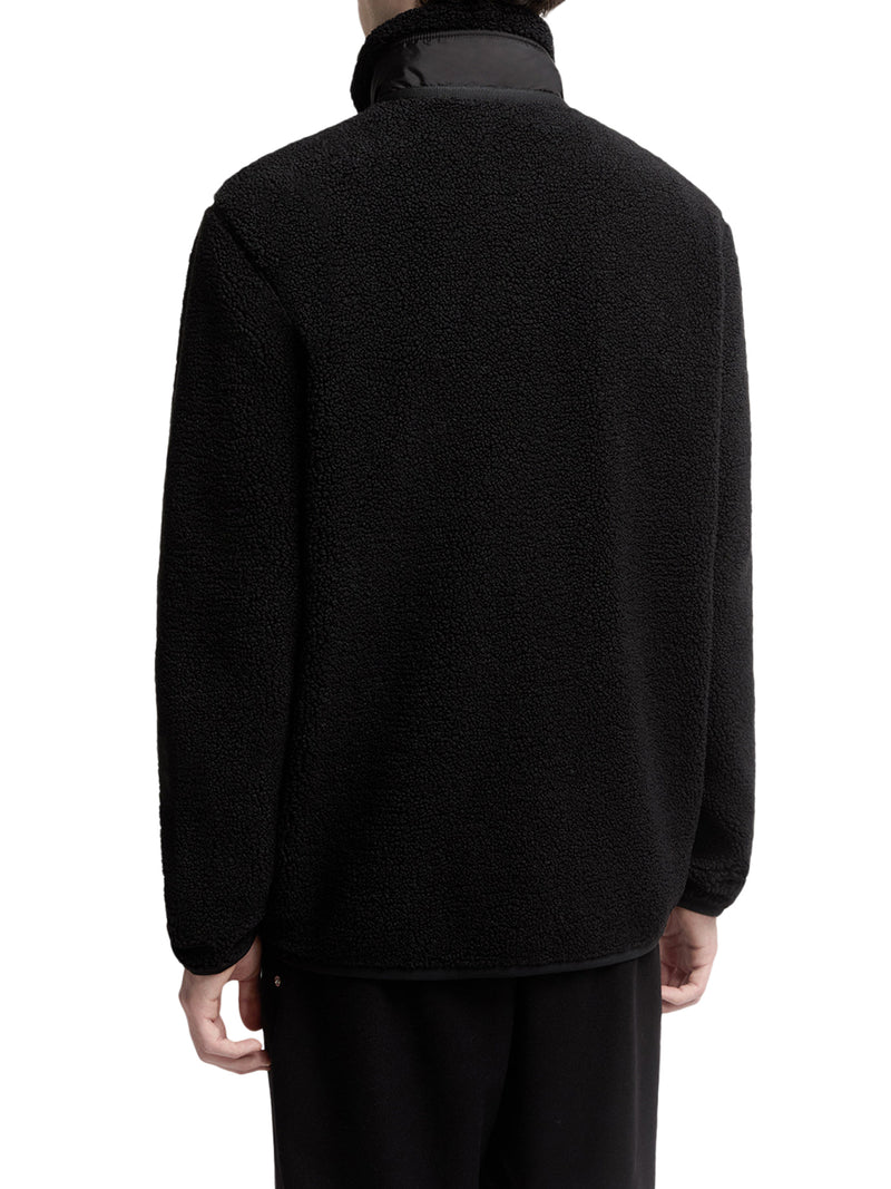 TEDDY-EFFECT FLEECE SWEATSHIRT WITH ZIP AND POCKET