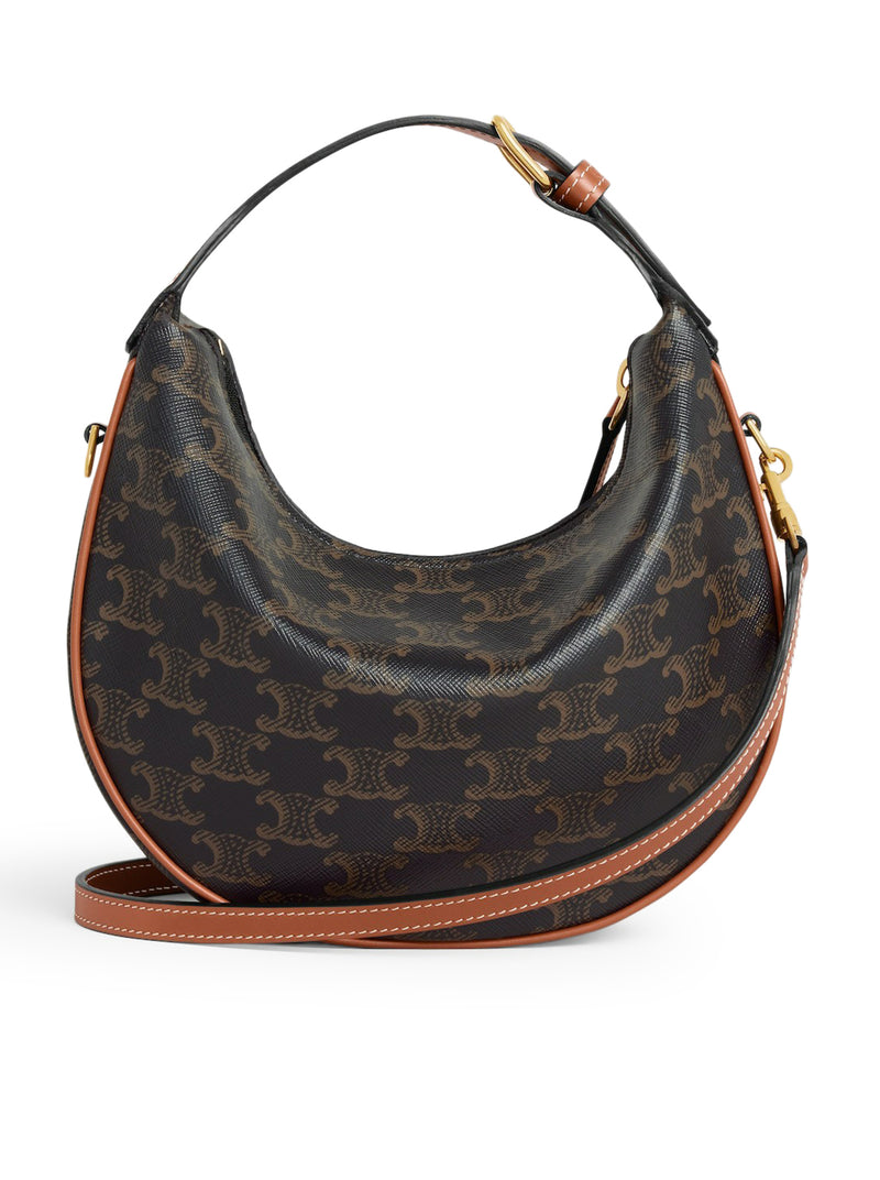 LULU TEEN BAG IN TRIOMPHE CANVAS AND CALFSKIN
