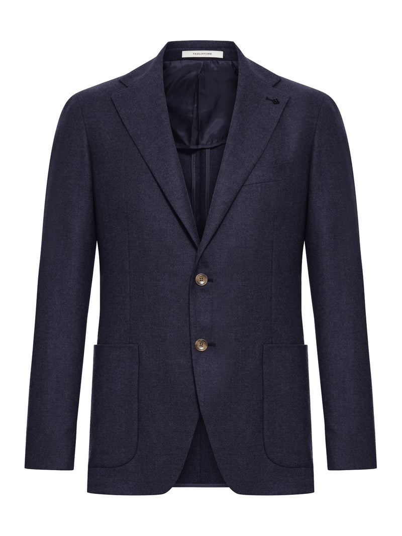 TAILORED SINGLE-BREASTED JACKET IN FAVOLA LORO PIANA