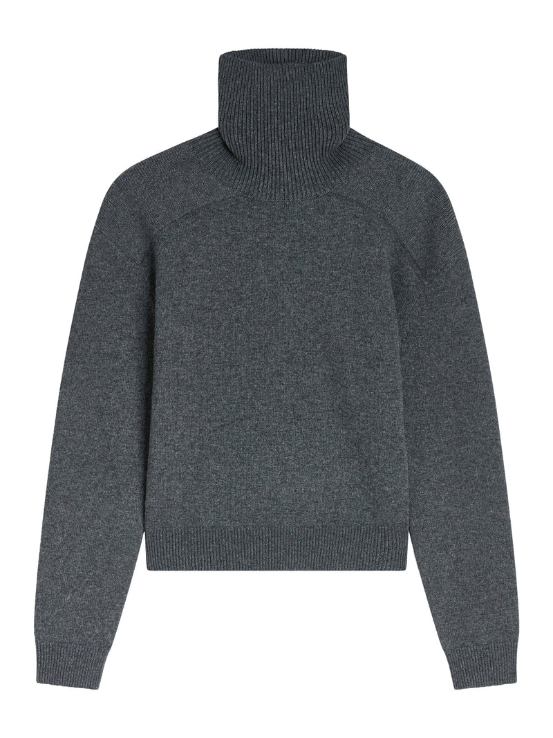 WOOL AND CASHMERE PATCHED SHOULDER SWEATER