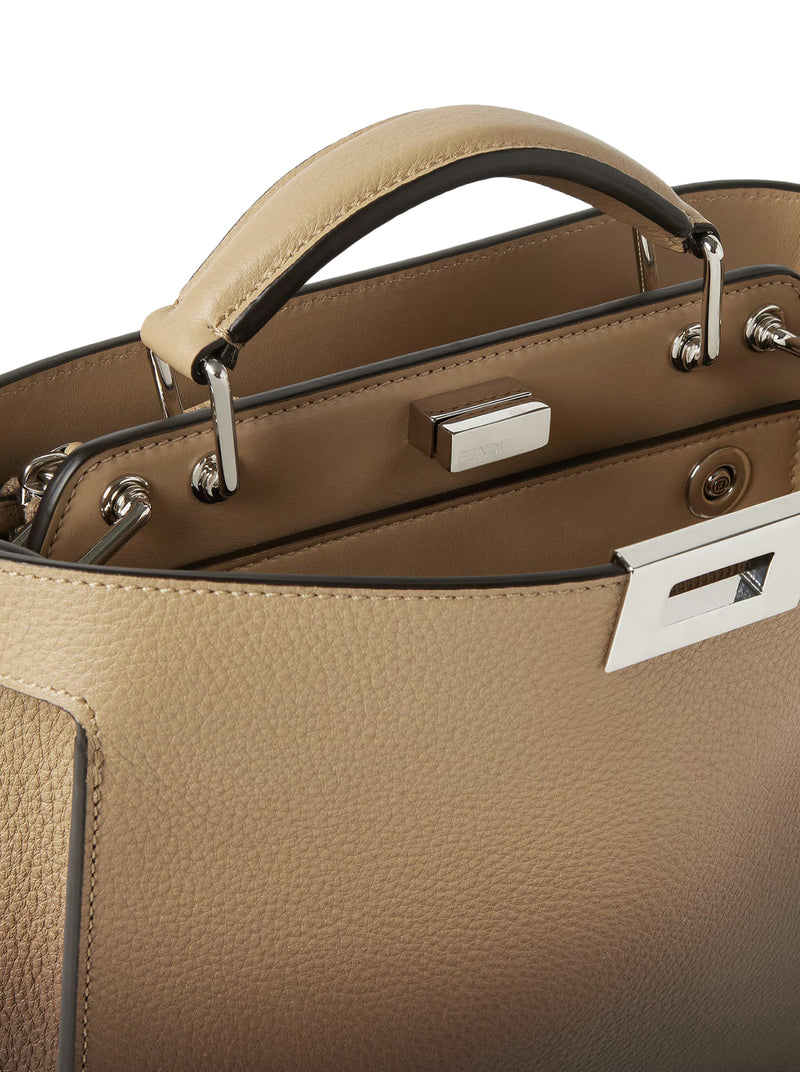 PEEKABOO ISEEU SMALL LEATHER BAG
