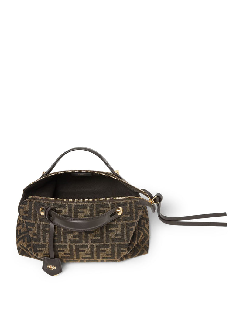 BY THE WAY SOFT MEDIUM BAG IN BROWN FF JACQUARD FABRIC