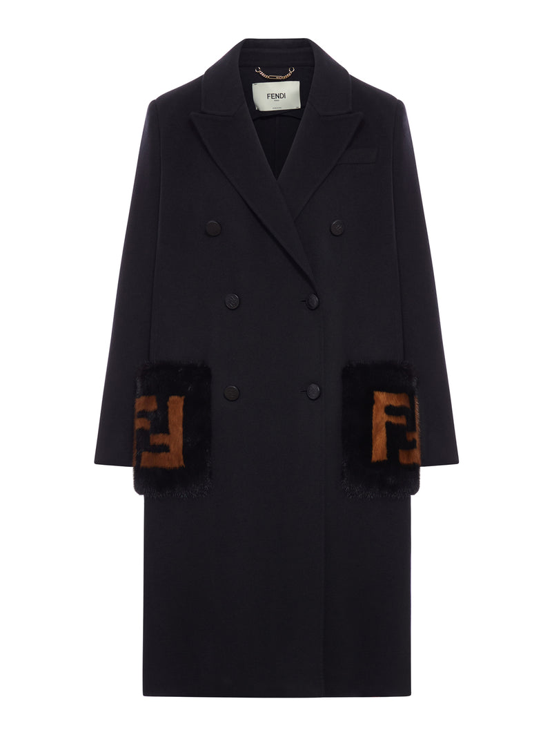 STRAIGHT-FIT MIDI COAT WITH SIDE SLITS AT THE BOTTOM