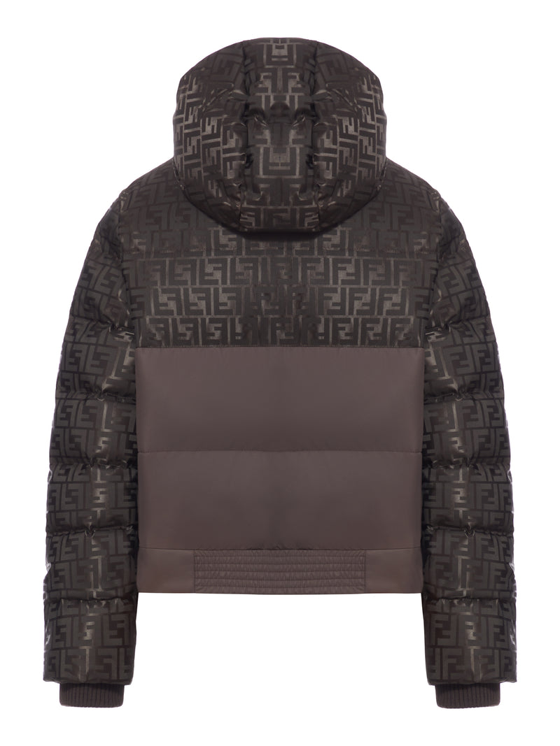 PADDED JACKET IN FF JACQUARD TECHNICAL FABRIC