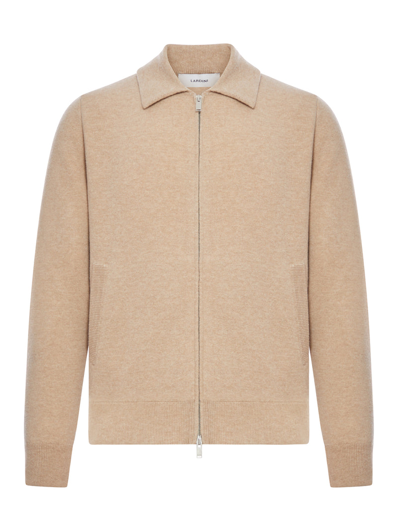 WOOL BLEND JACKET WITH ZIP