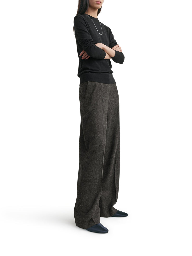 TAILORED FLANNEL TROUSERS