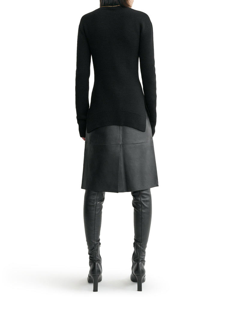 HIGH NECK WOOL SWEATER