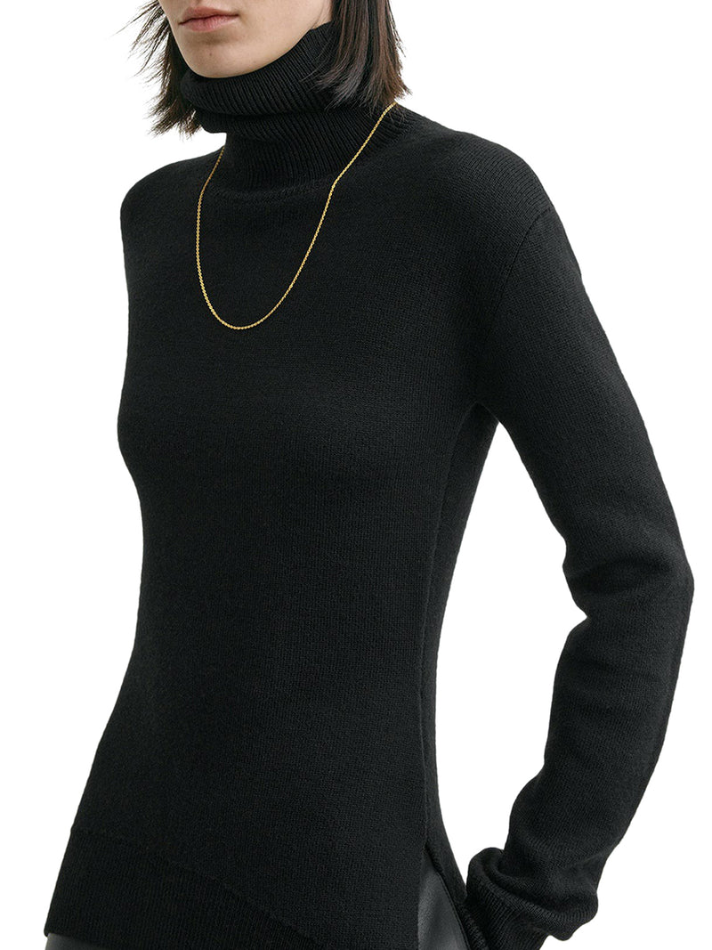 HIGH NECK WOOL SWEATER