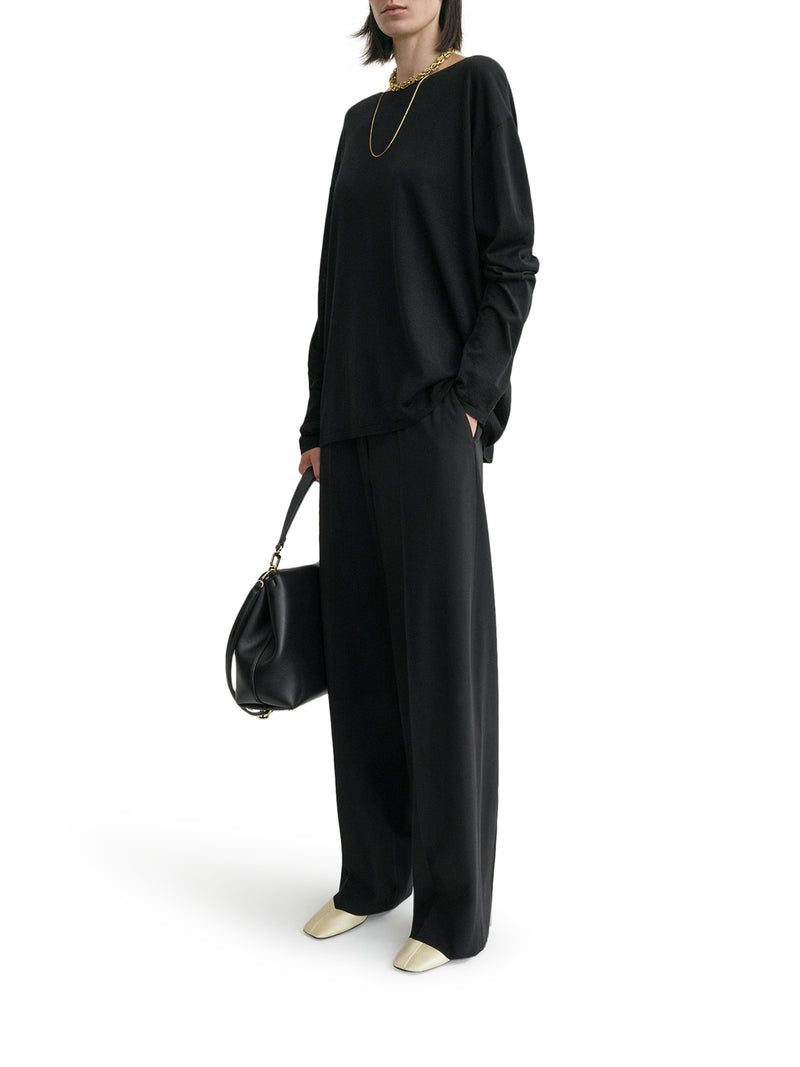 LONGLINE WOOL BLEND SWEATER