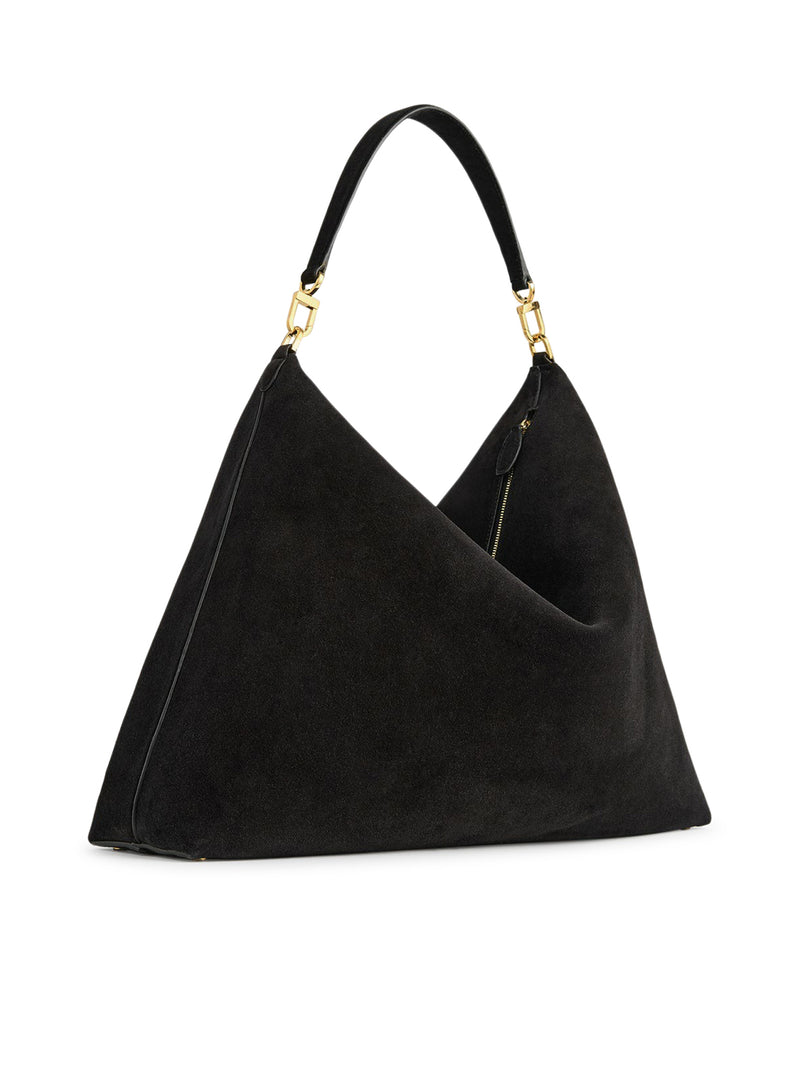 BEVEL SUEDE BAG