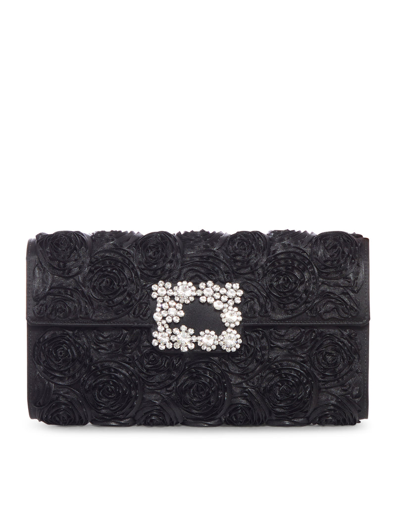 ENVELOPE FLAP FLOWER BUCKLE CLUTCH
