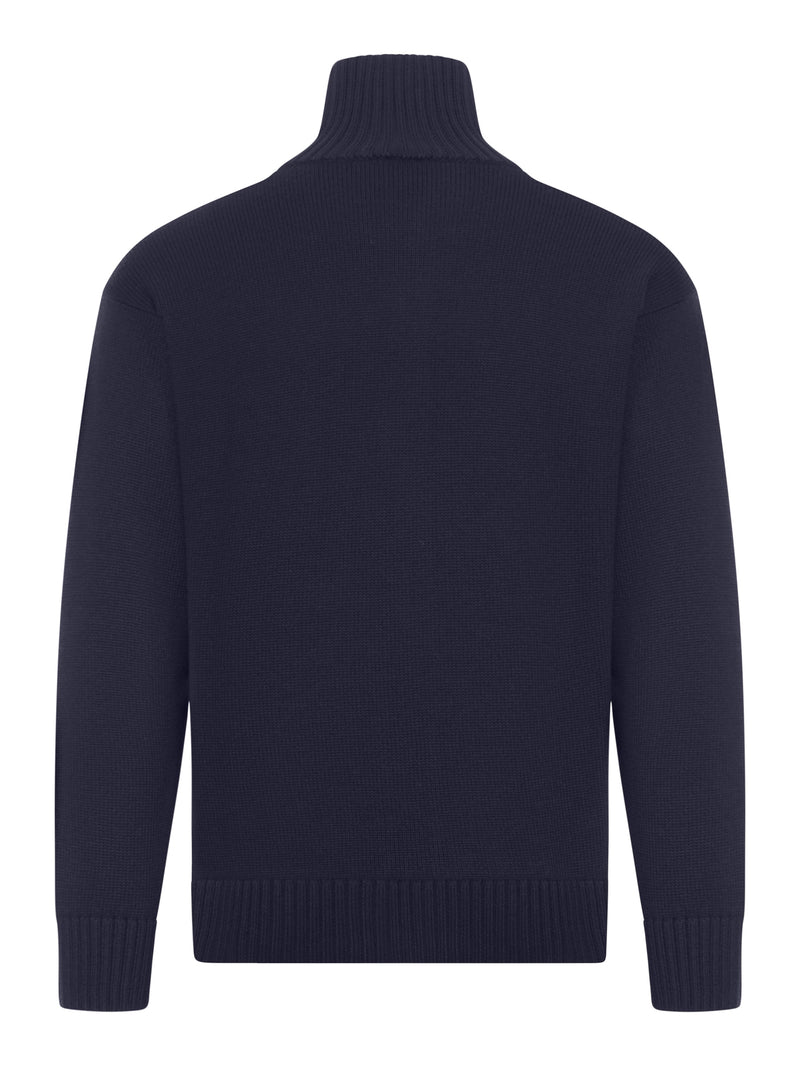 RELAXED FIT 3-YARD FULL ZIP SWEATER