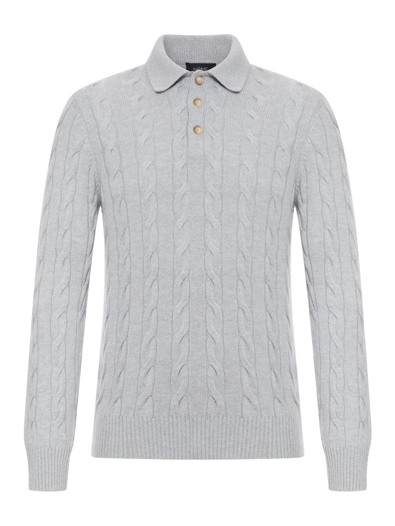 POLO SHIRT WITH WOVEN PATTERN
