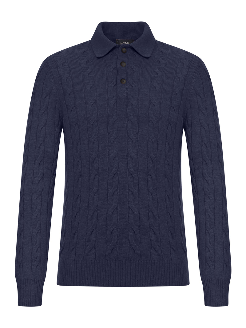 POLO SHIRT WITH WOVEN PATTERN