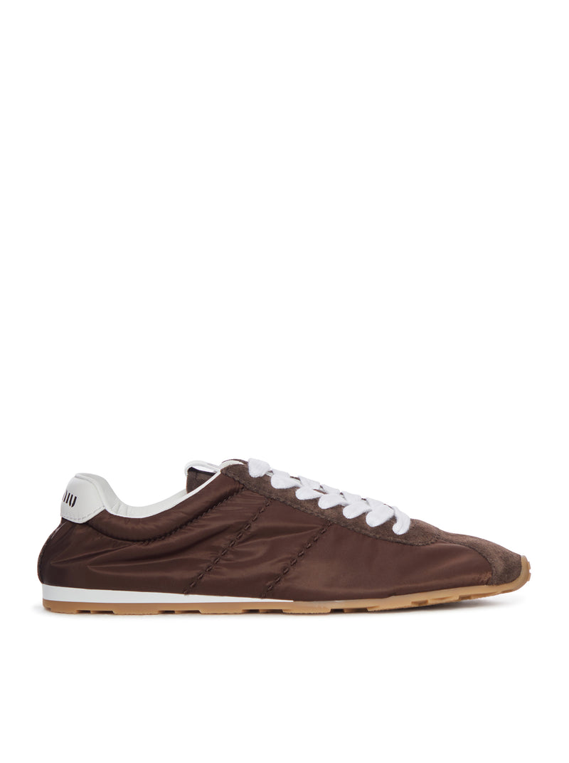 PLUME SNEAKERS IN TECHNICAL FABRIC AND SUEDE