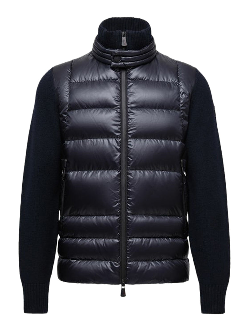 WOOL PADDED CARDIGAN WITH ZIP