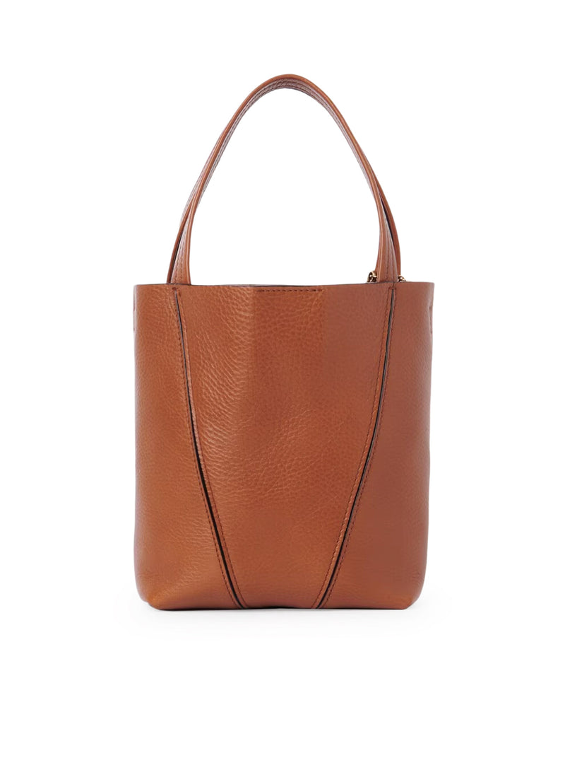 CHLOÉ SPIN SMALL TOTE BAG IN GRAINY LEATHER