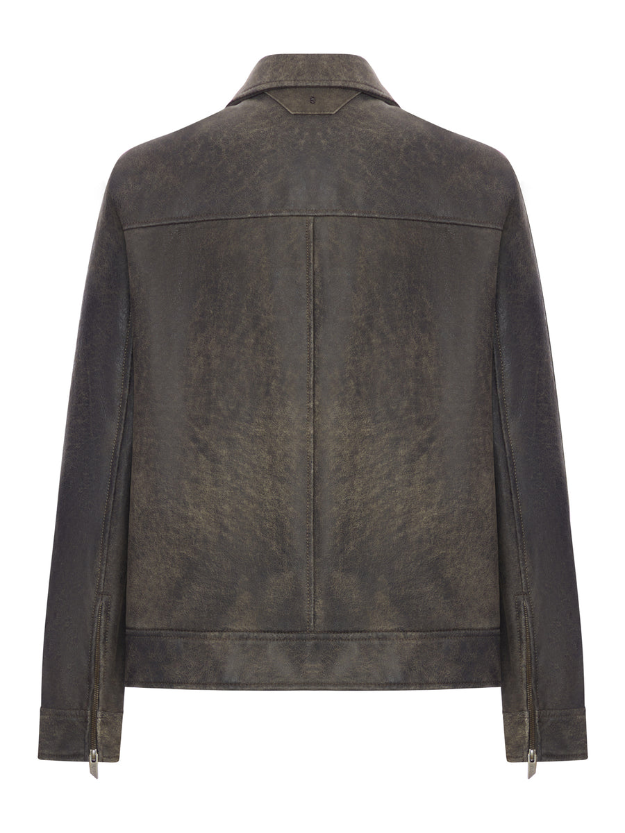 Oui Black Leather Jacket 70452 9990 OUI T BLACK LEATHER JACKET 70452 9990