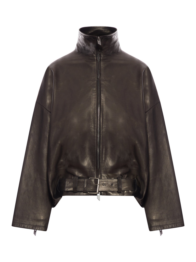 OVERSIZED LEATHER JACKET