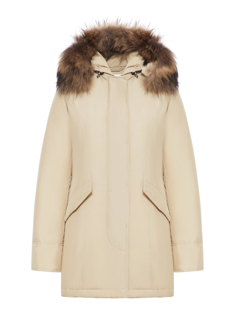 ARCTIC PARKA IN RAMAR CLOTH WITH REMOVABLE FUR