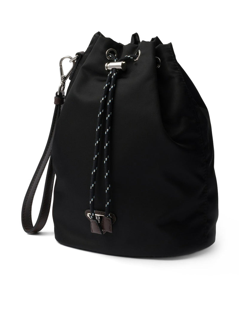 SPEEDROCK POUCH IN RE-NYLON AND LEATHER