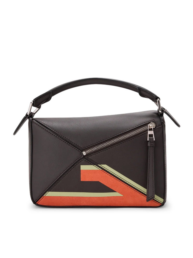 FUTURIST CAT SMALL PUZZLE BAG IN CALFSKIN