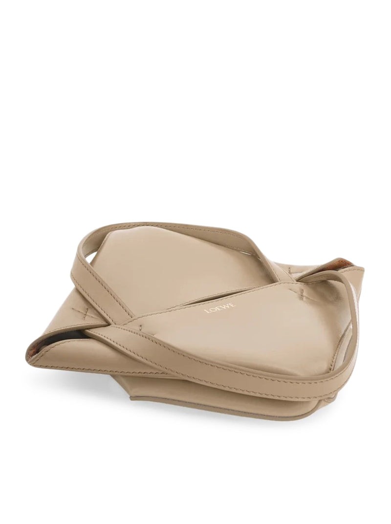 PUZZLE FOLD TOTE BAG IN POLISHED CALFSKIN