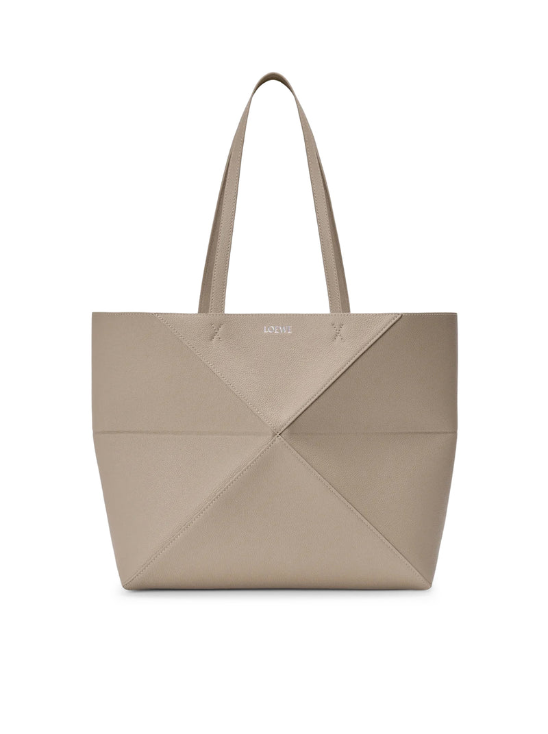 MEDIUM PUZZLE FOLD HORIZONTAL TOTE BAG IN GRAINED CALFSKIN