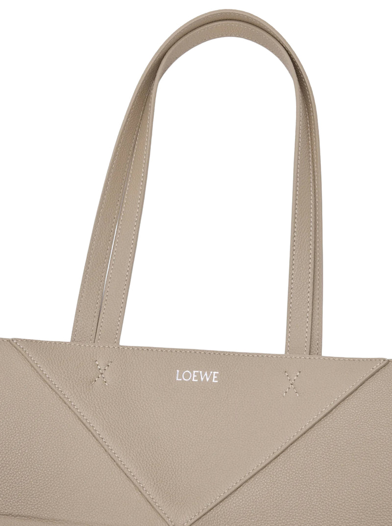 MEDIUM PUZZLE FOLD HORIZONTAL TOTE BAG IN GRAINED CALFSKIN