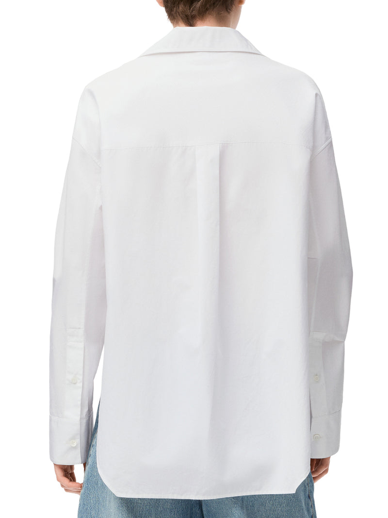 ASYMMETRIC COTTON POPLIN SHIRT