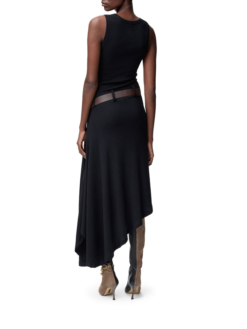 STRETCH COTTON TANK TOP DRESS