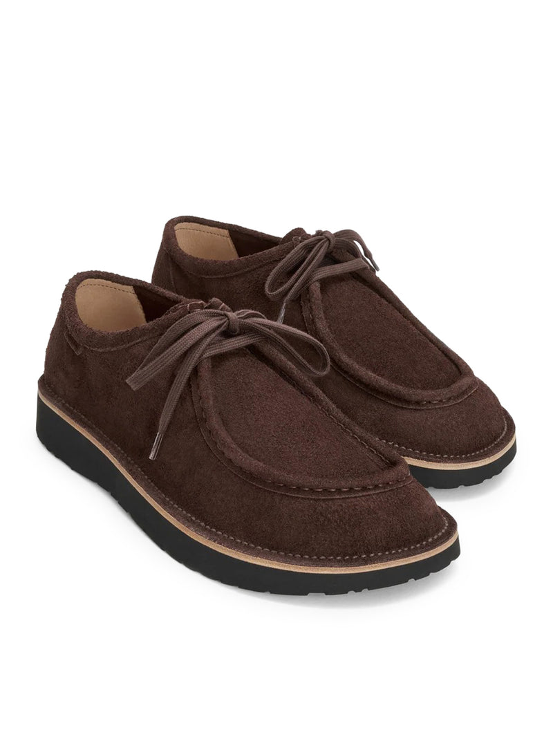 FARO LACE-UP SHOES IN SUEDE CALFSKIN
