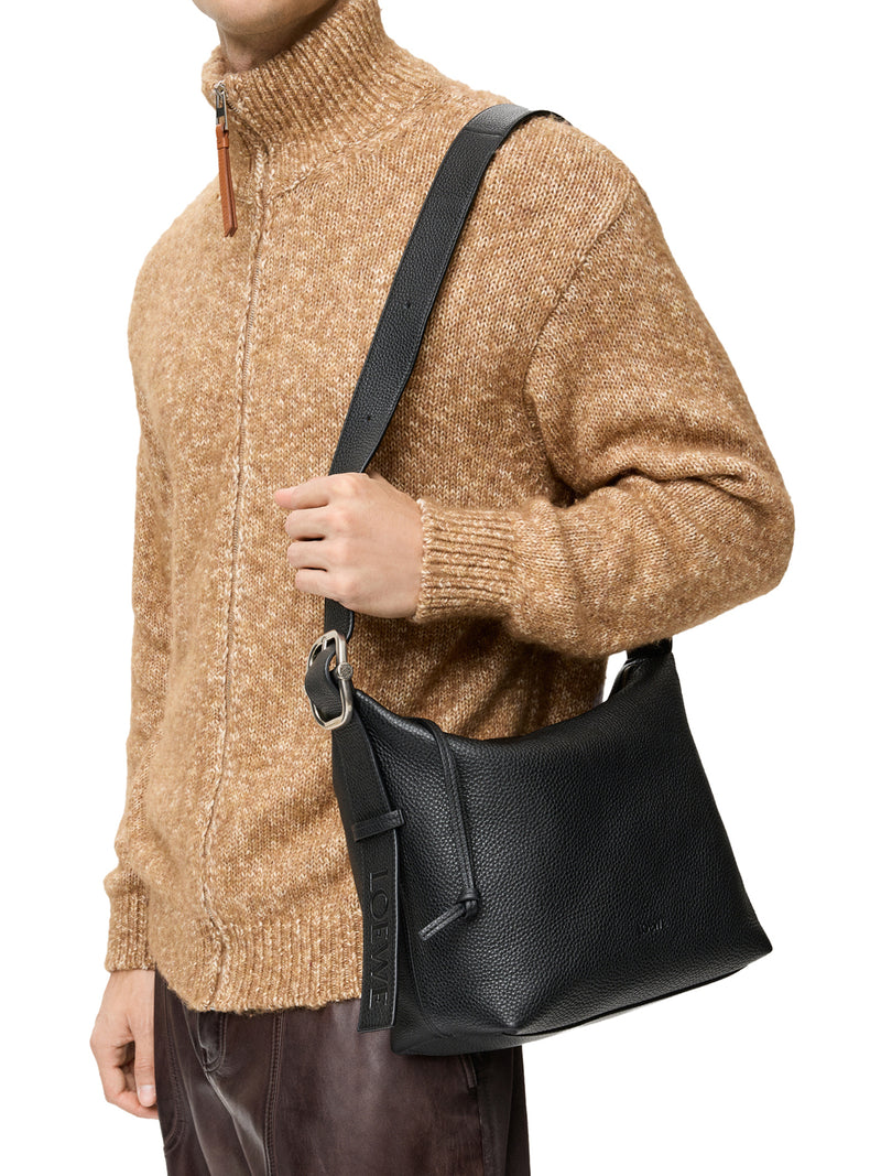 HOBO LOOP BAG IN GRAINED CALFSKIN LEATHER
