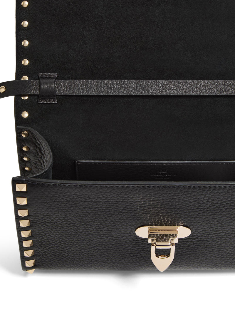 ROCKSTUD SMALL GARNET CALFSKIN CROSSBODY BAG