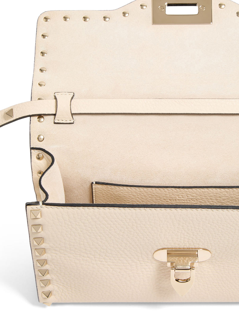 ROCKSTUD SMALL GARNET CALFSKIN CROSSBODY BAG