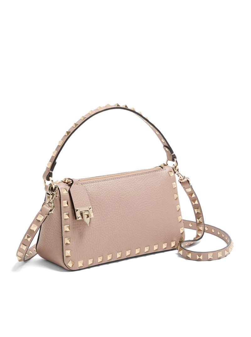 ROCKSTUD SMALL GARNET CALFSKIN CROSSBODY BAG