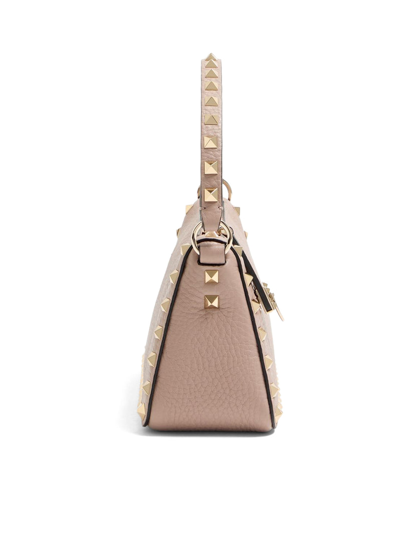ROCKSTUD SMALL GARNET CALFSKIN CROSSBODY BAG