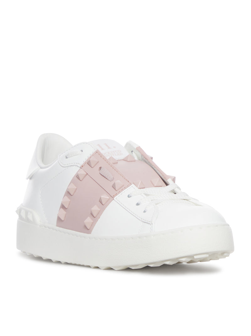 ROCKSTUD CALFSKIN SNEAKERS