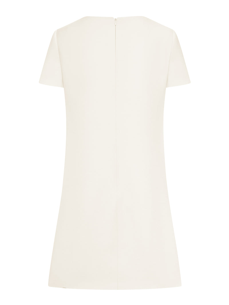 CREPE MINI DRESS WITH BOW DETAIL