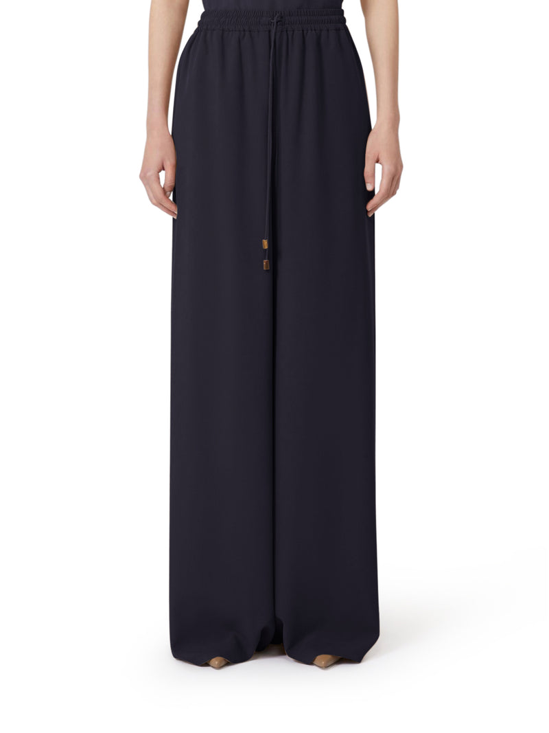 WIDE TROUSERS IN WASHED SILK