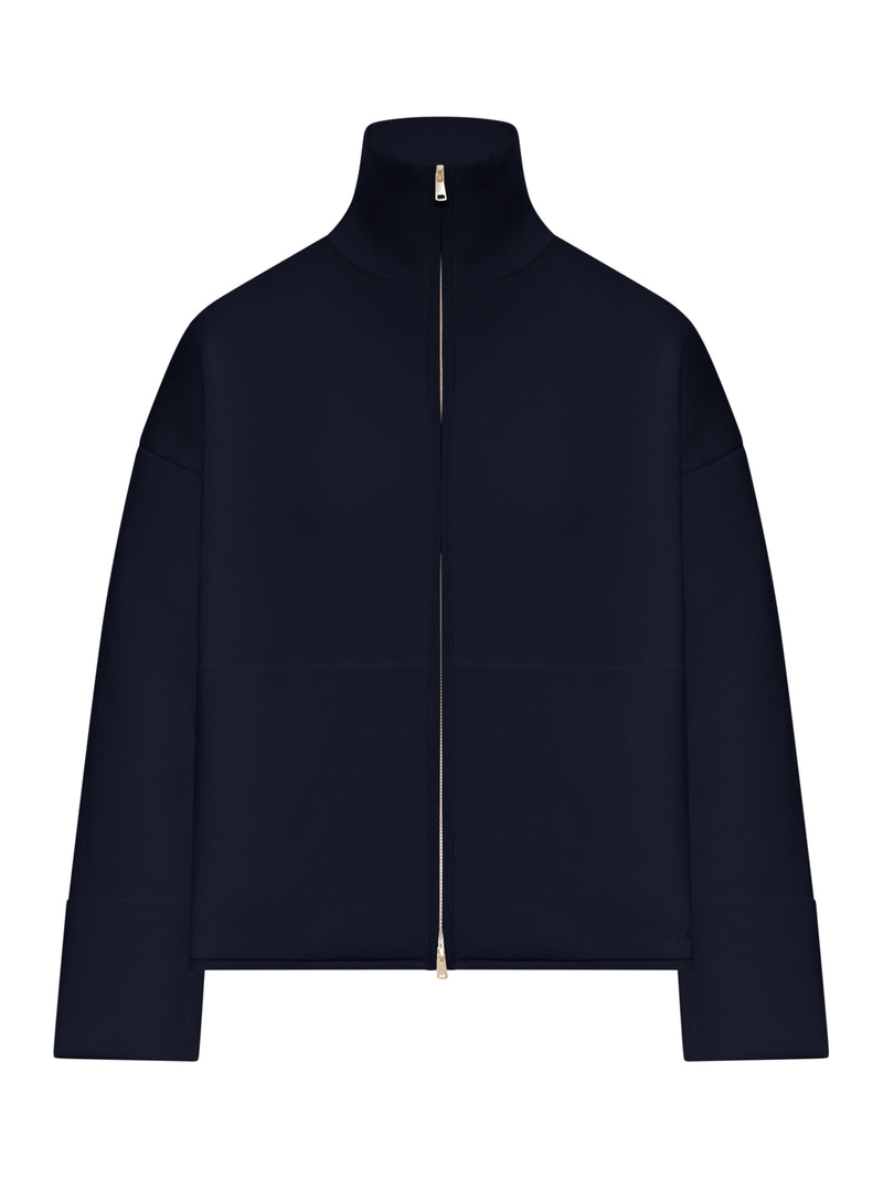 HIGH NECK SWEATSHIRT WITH ZIP