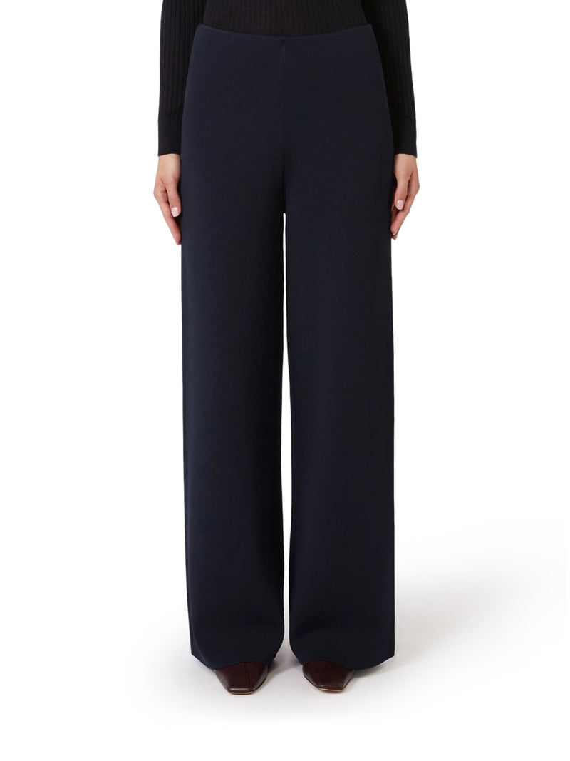 CREPE KNIT TROUSERS