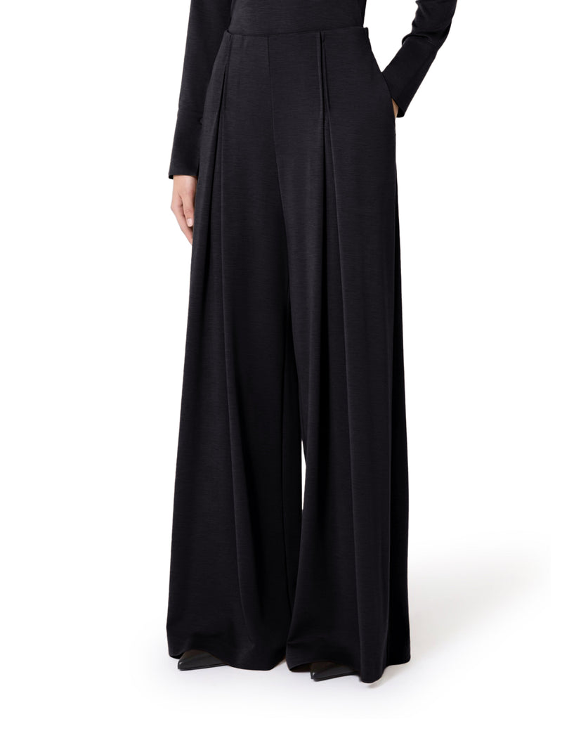 WOOL JERSEY TROUSERS