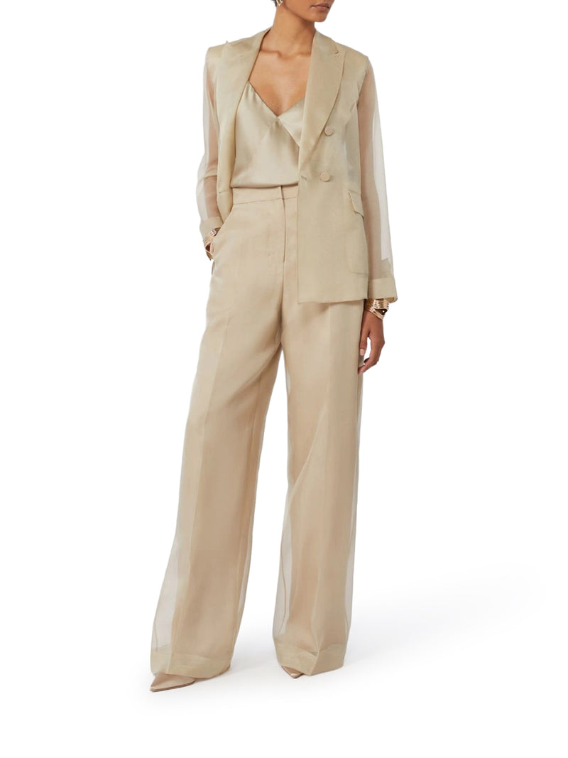 SILK ORGANZA SLOGAN JACKET