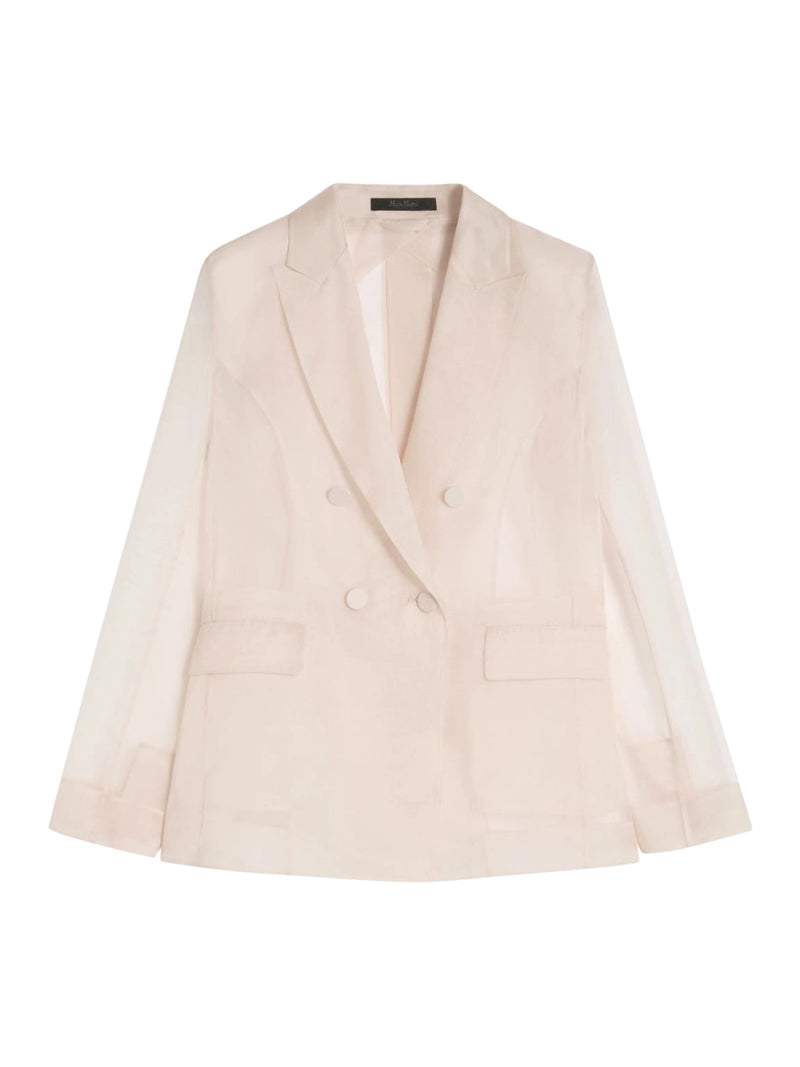 SILK ORGANZA SLOGAN JACKET
