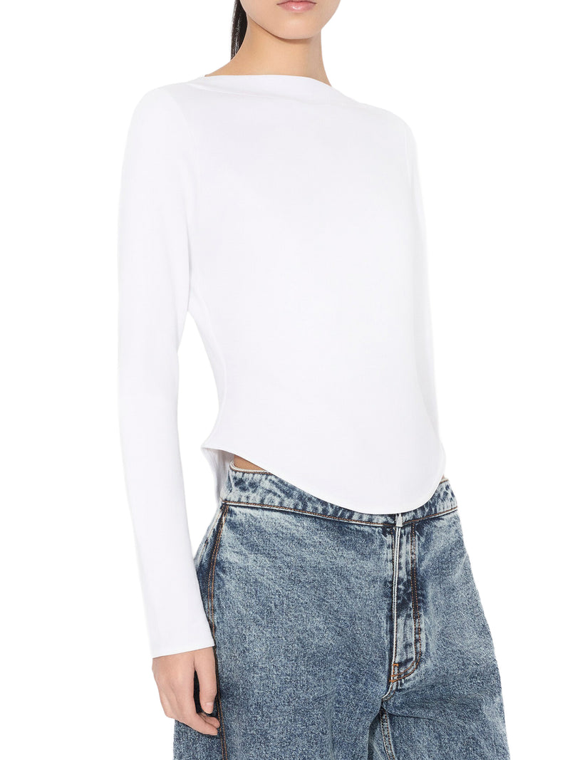 PETAL DENIM TROUSERS