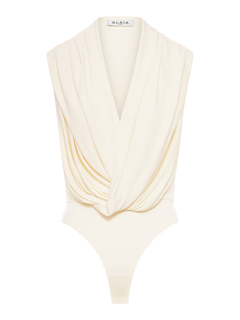 JERSEY BODYSUIT WITH HOOD