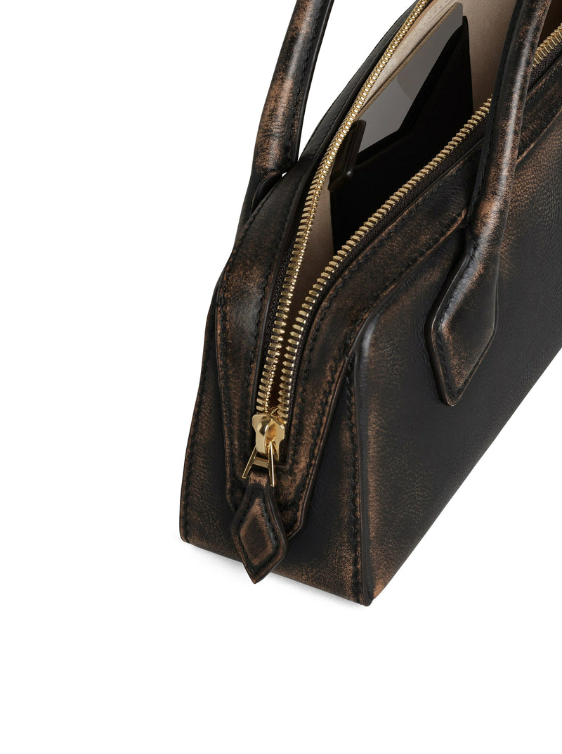 LE TECKEL POUCH IN AGED LEATHER