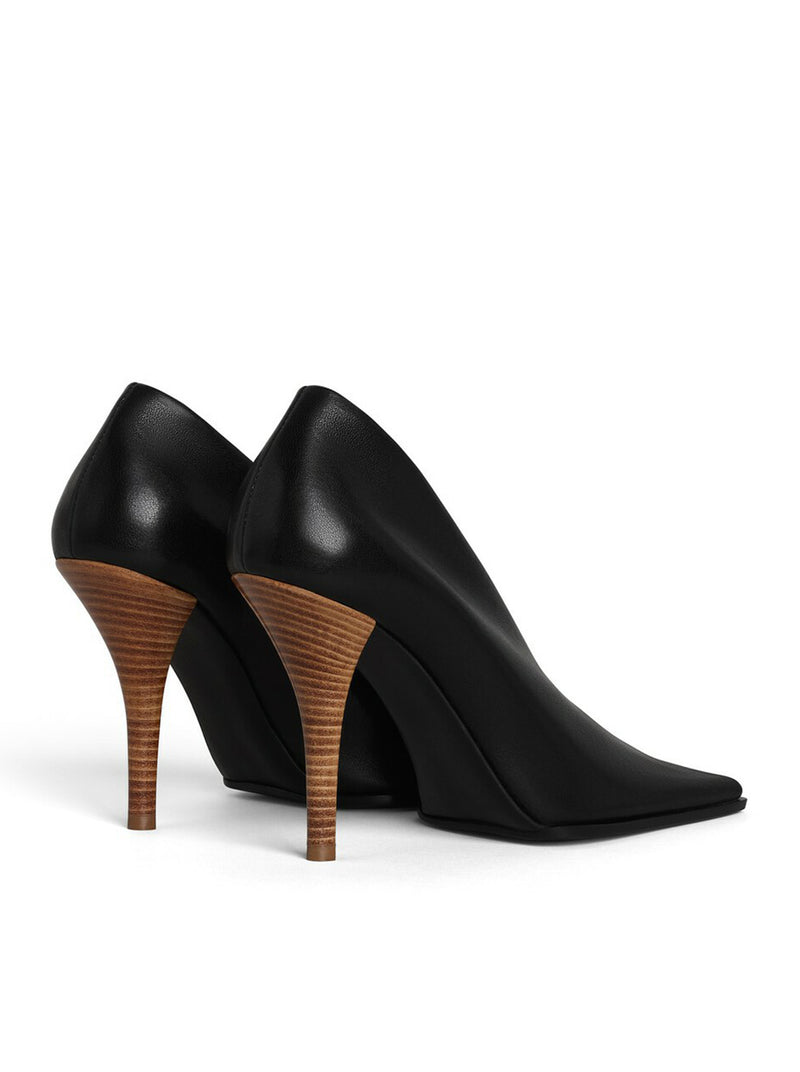 SQUARE LEATHER DÉCOLLETÉ