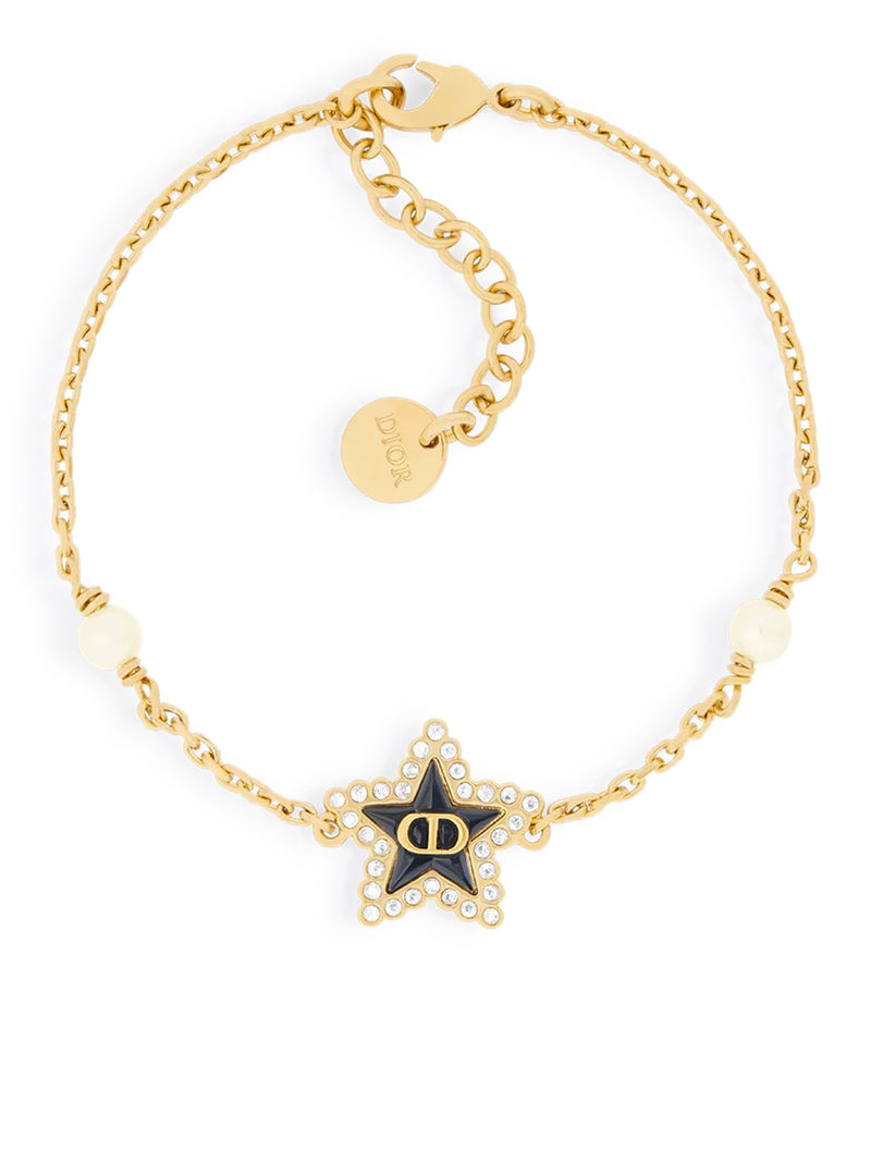 PETIT CD LUCKY BAROQUE METAL BRACELET WITH GOLD-COLOURED FINISH